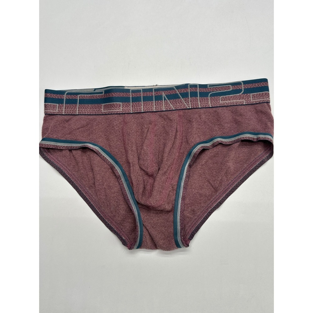 CIN2 Men's Briefs Underwear Small‎ S Maroon Stretch Comfort Casual Basics